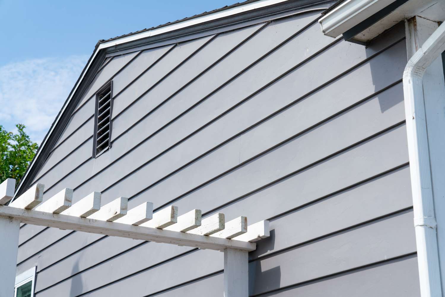 Siding on exterior of house.